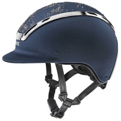 Kask jeździecki Exxeed Diamond granatowy