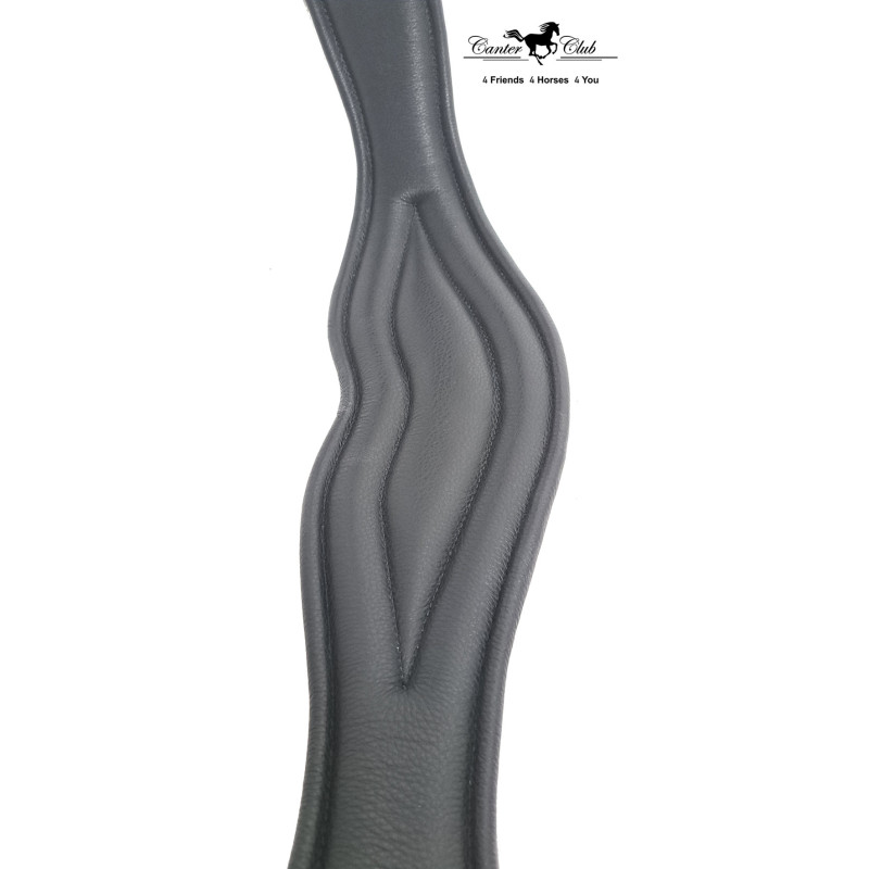 Popręg skórzany Anatomica czarny
