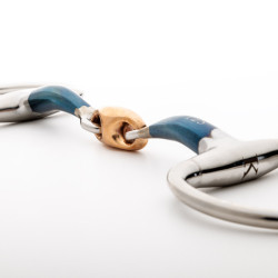 Wędzidło podwójnie łamane oliwka Ergonomic 14mm