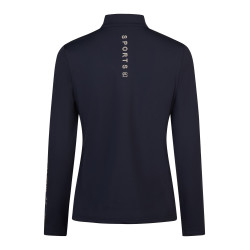 Bluzka techniczna damska Zip Shirt Sports nightblue