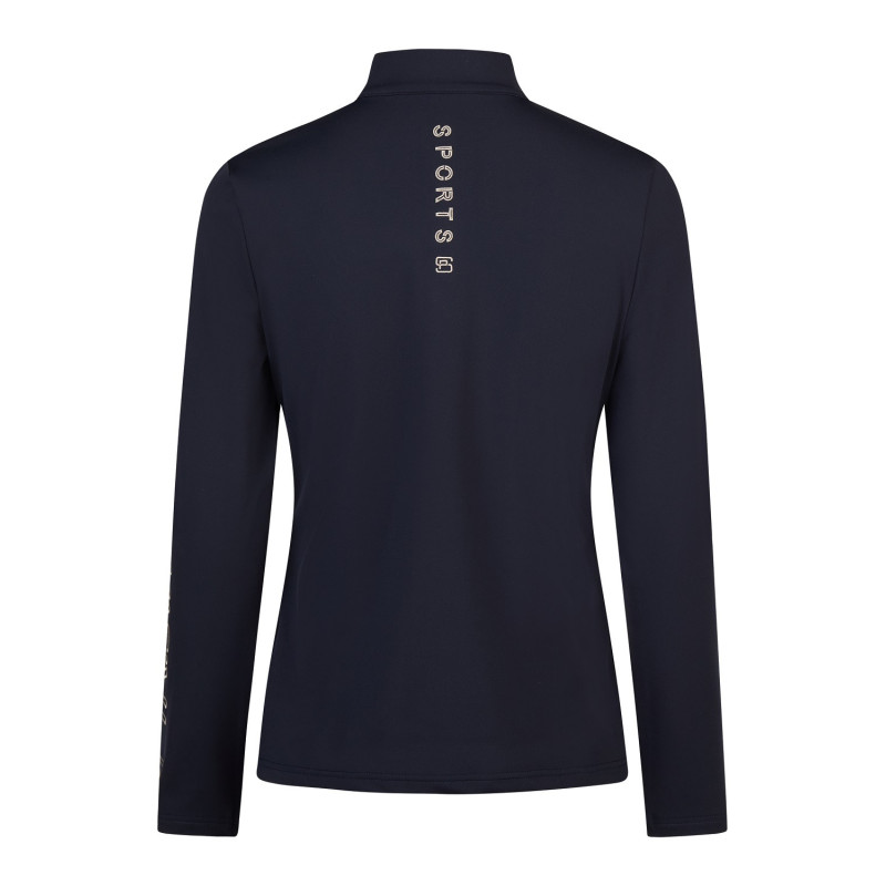 Bluzka techniczna damska Zip Shirt Sports nightblue