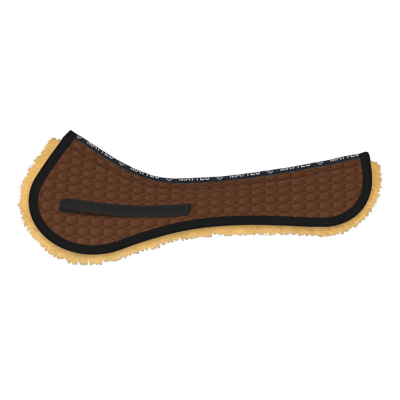 Podkładka pod siodło wszechstronna ze Spine-Free® nugat/czarny z futerkiem naturalnym
