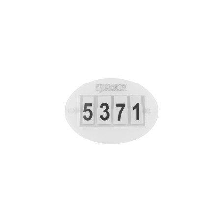 Numerki startowe Quick-Pin 4-cyfrowy Core