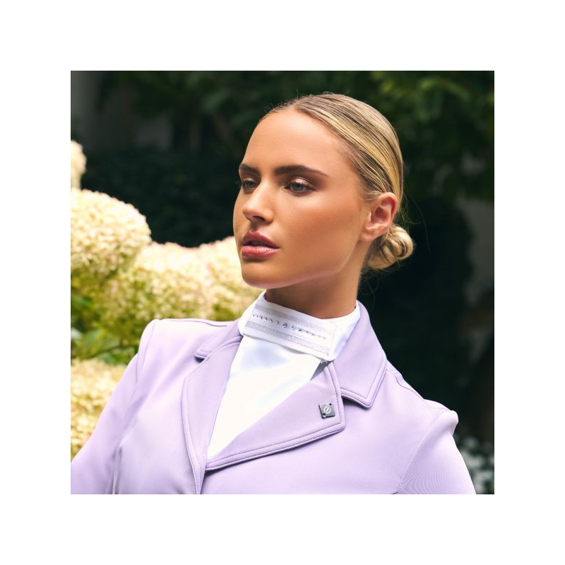 Plastron jeździecki IRHBasic z kryształkami