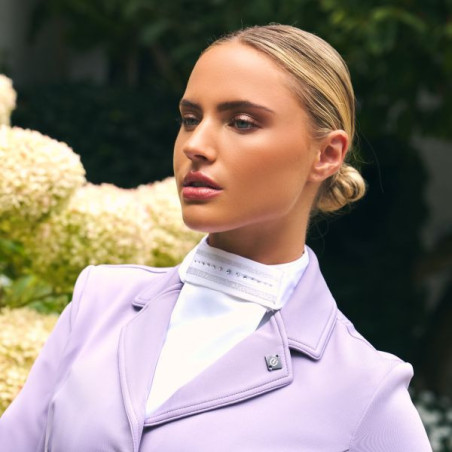 Plastron jeździecki IRHBasic z kryształkami