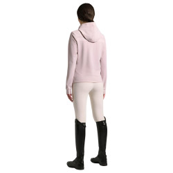 Bluza damska techniczna z kapturem CT Hooded Tech Sweatshirt violet ice