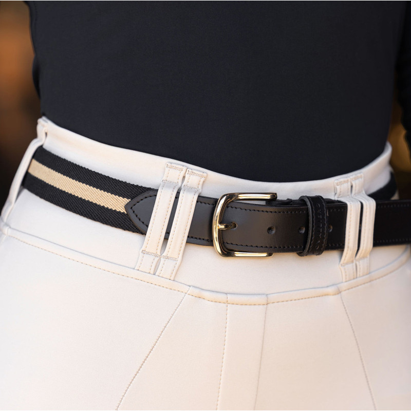 Pasek W26 dark navy/beige 75cm