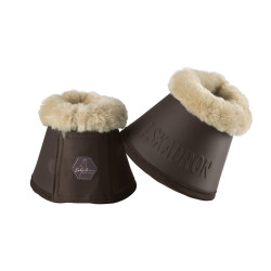 Kaloszki dla konia z futerkiem Fauxfur S20 brown