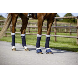 Kaloszki z futrem Cozy S21 dark blue
