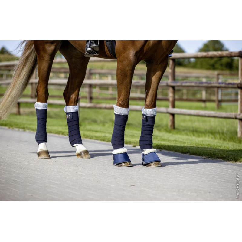 Kaloszki z futrem Cozy S21 dark blue