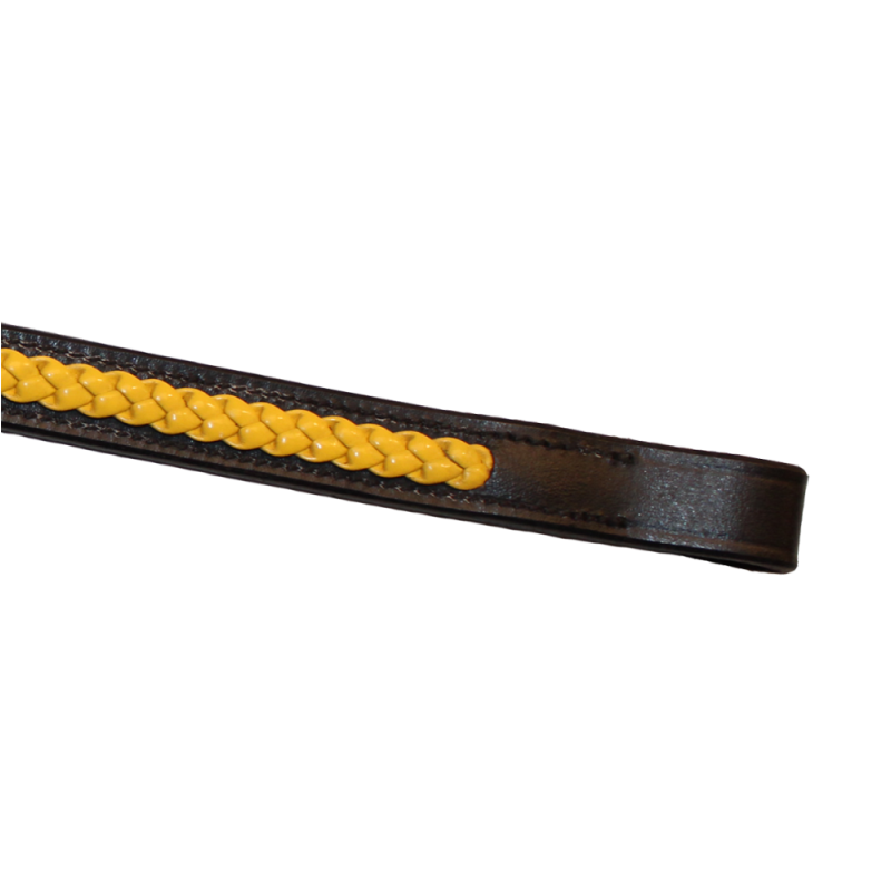Naczółek Braided czarny/zółty