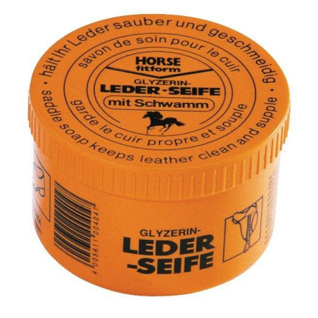 Mydło do skór Leder Seife z gąbką