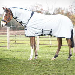 Derka siatkowa dla konia Comfort Pro srebrna