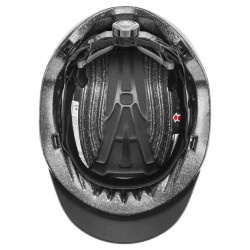 Kask jeździecki Exxential II Tocsen z lokalizacją czarny/srebrny