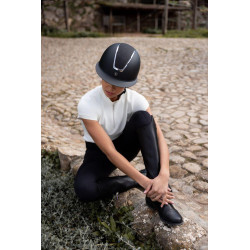Kask jeździecki regulowany Monarch II Metallic Gliter czarny