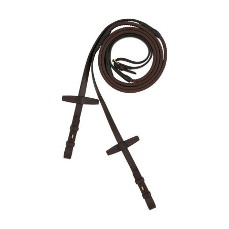 Wodze gumowe Muswell 16mm brązowe