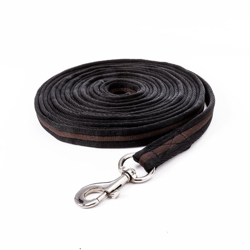 Lonża BlackDuo czarno-brązowa