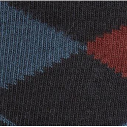 Skarpety jeździeckie Alana Checked S22 dark navy/burgundy red/mahogany