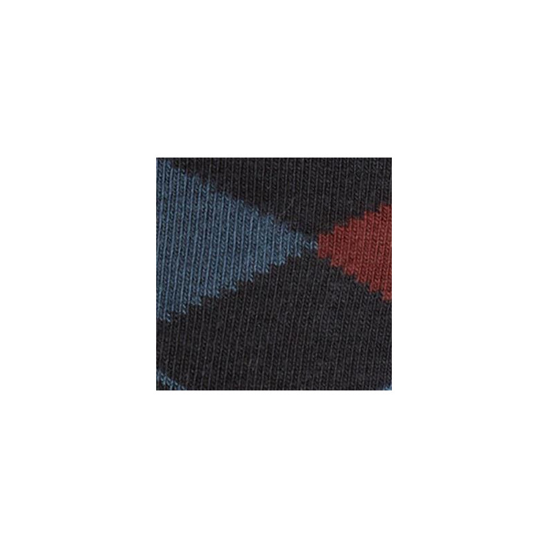 Skarpety jeździeckie Alana Checked S22 dark navy/burgundy red/mahogany