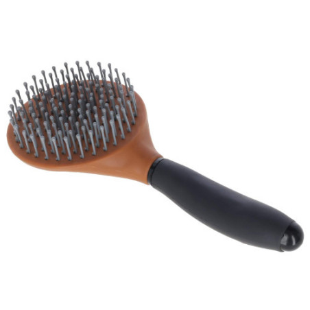 Szczotka do grzywy brązowo-czarna 24cm